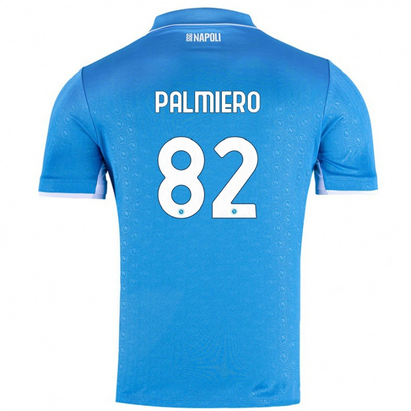Danxen Mænd Luca Palmiero #82 Himmelblå Hjemmebane Spillertrøjer 2024/25 Trøje T-Shirt