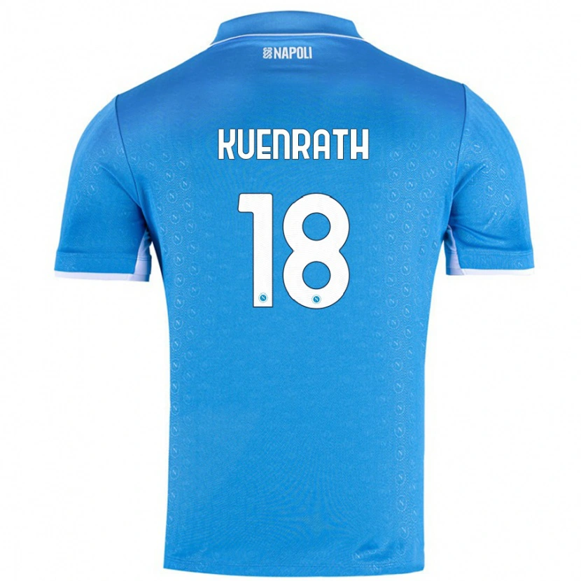 Danxen Mænd Melanie Kuenrath #18 Himmelblå Hjemmebane Spillertrøjer 2024/25 Trøje T-Shirt