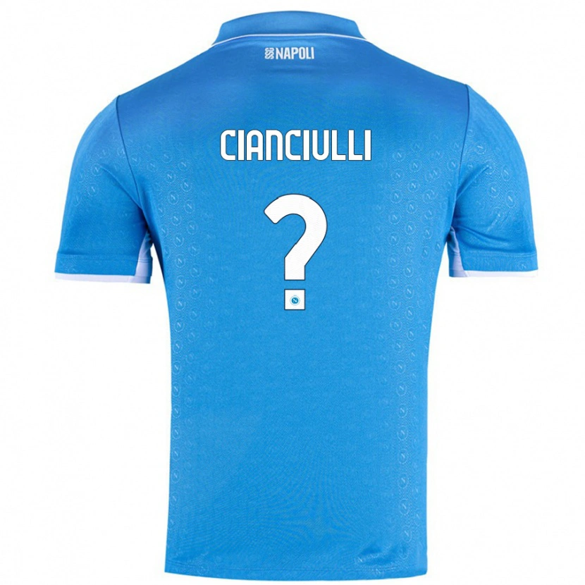 Danxen Mænd Antonio Cianciulli #0 Himmelblå Hjemmebane Spillertrøjer 2024/25 Trøje T-Shirt