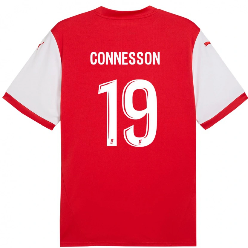 Danxen Mænd Adèle Connesson #19 Rød Hvid Hjemmebane Spillertrøjer 2024/25 Trøje T-Shirt