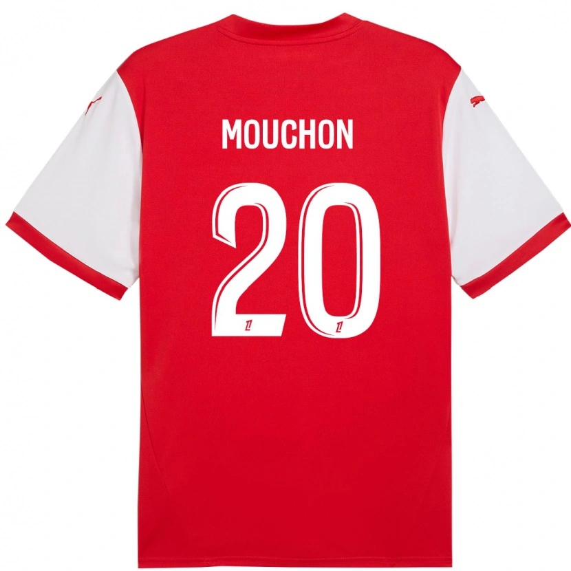 Danxen Mænd Noémie Mouchon #20 Rød Hvid Hjemmebane Spillertrøjer 2024/25 Trøje T-Shirt