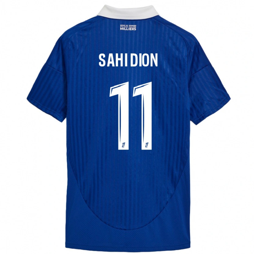 Danxen Mænd Moïse Sahi Dion #11 Blå Hvid Hjemmebane Spillertrøjer 2024/25 Trøje T-Shirt