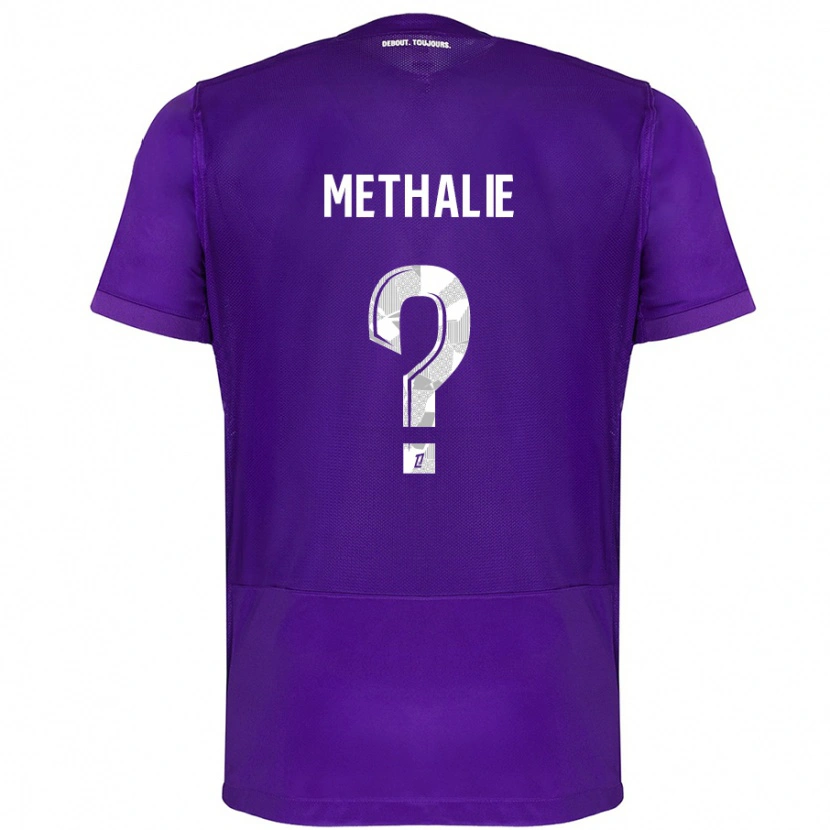 Danxen Mænd Dayann Methalie #0 Lilla Hvid Hjemmebane Spillertrøjer 2024/25 Trøje T-Shirt
