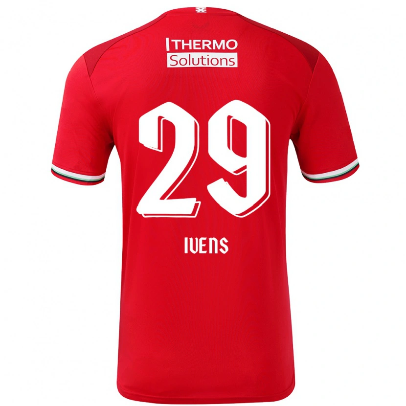 Danxen Mænd Rose Ivens #29 Rød Hvid Hjemmebane Spillertrøjer 2024/25 Trøje T-Shirt