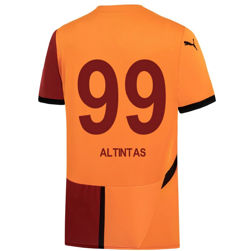 Danxen Mænd Benan Altıntaş #99 Gul Rød Hjemmebane Spillertrøjer 2024/25 Trøje T-Shirt