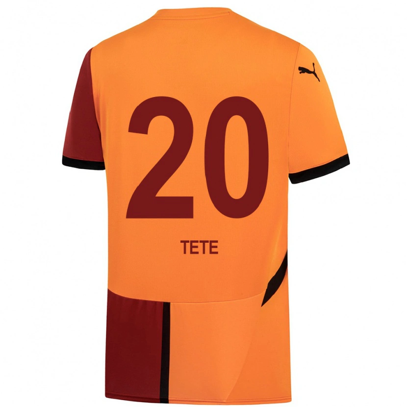 Danxen Mænd Tetê #20 Gul Rød Hjemmebane Spillertrøjer 2024/25 Trøje T-Shirt