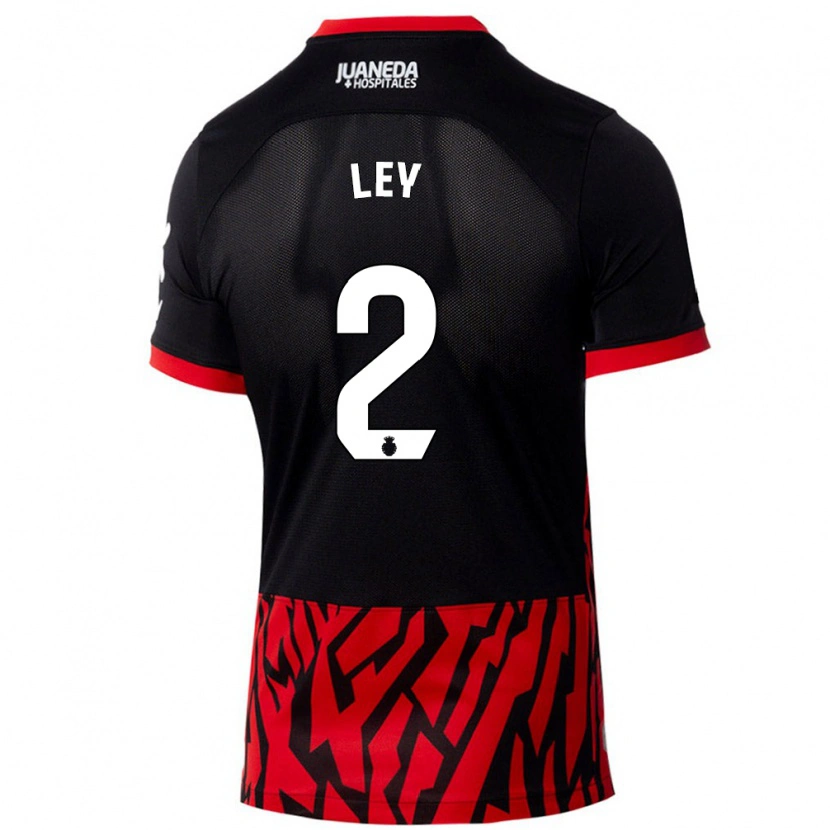 Danxen Mænd Yuzún Ley #2 Sort Rød Hjemmebane Spillertrøjer 2024/25 Trøje T-Shirt