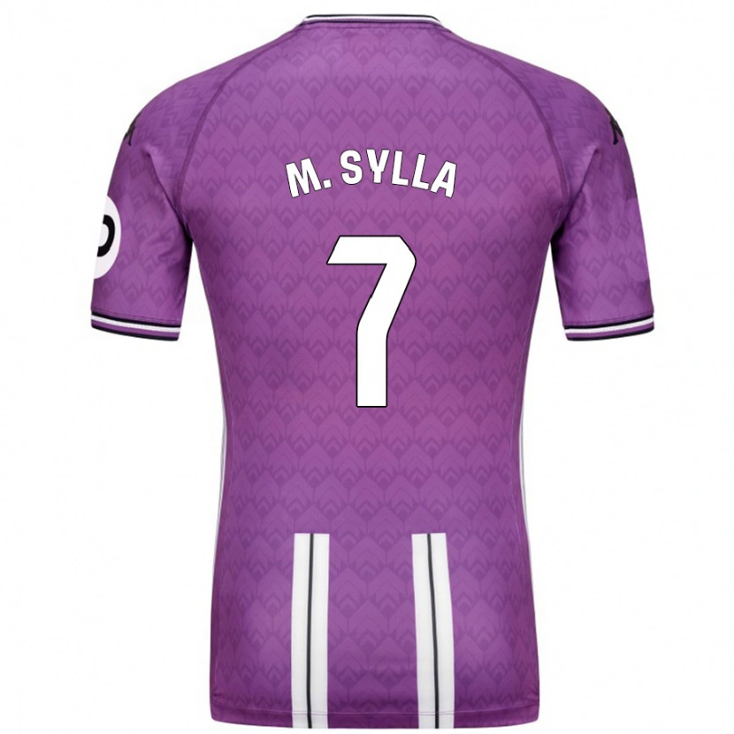 Danxen Mænd Mamadou Sylla #7 Lilla Hvid Hjemmebane Spillertrøjer 2024/25 Trøje T-Shirt