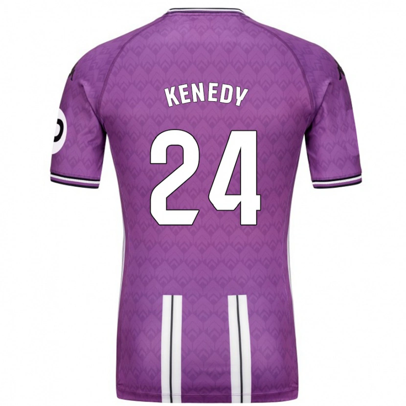 Danxen Mænd Kenedy #24 Lilla Hvid Hjemmebane Spillertrøjer 2024/25 Trøje T-Shirt