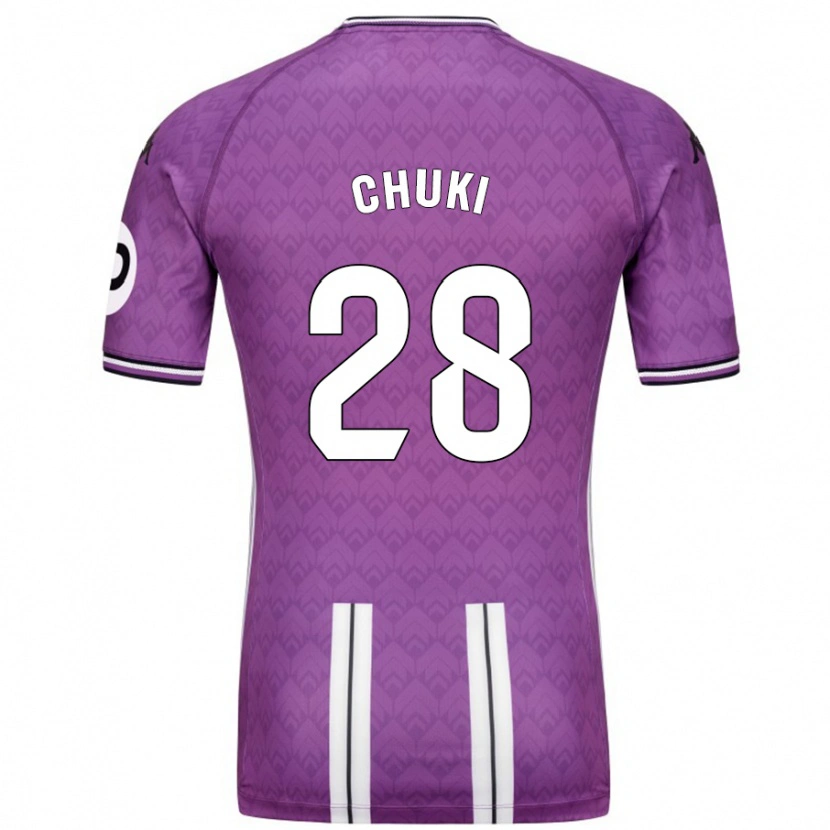 Danxen Mænd Chuki #28 Lilla Hvid Hjemmebane Spillertrøjer 2024/25 Trøje T-Shirt
