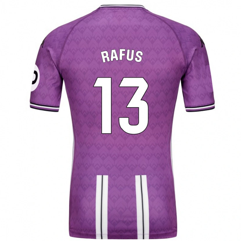 Danxen Mænd Arnau Rafús #13 Lilla Hvid Hjemmebane Spillertrøjer 2024/25 Trøje T-Shirt