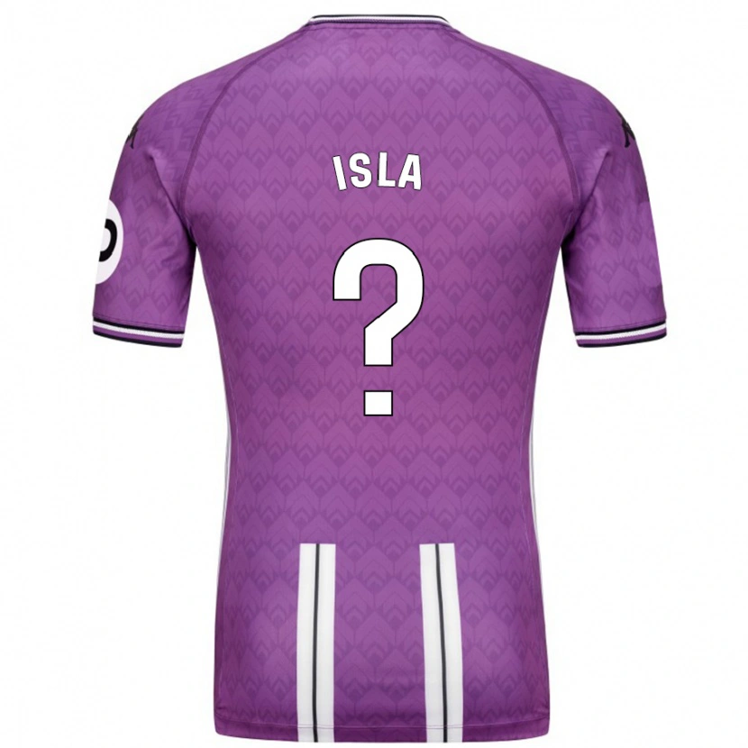 Danxen Mænd Cristian Isla #0 Lilla Hvid Hjemmebane Spillertrøjer 2024/25 Trøje T-Shirt