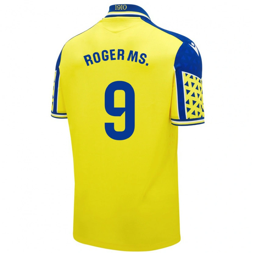Danxen Mænd Roger Martí #9 Gul Blå Hjemmebane Spillertrøjer 2024/25 Trøje T-Shirt