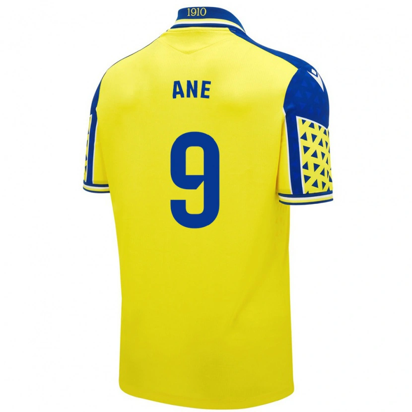 Danxen Mænd Ane López De Heredia Alcelay #9 Gul Blå Hjemmebane Spillertrøjer 2024/25 Trøje T-Shirt
