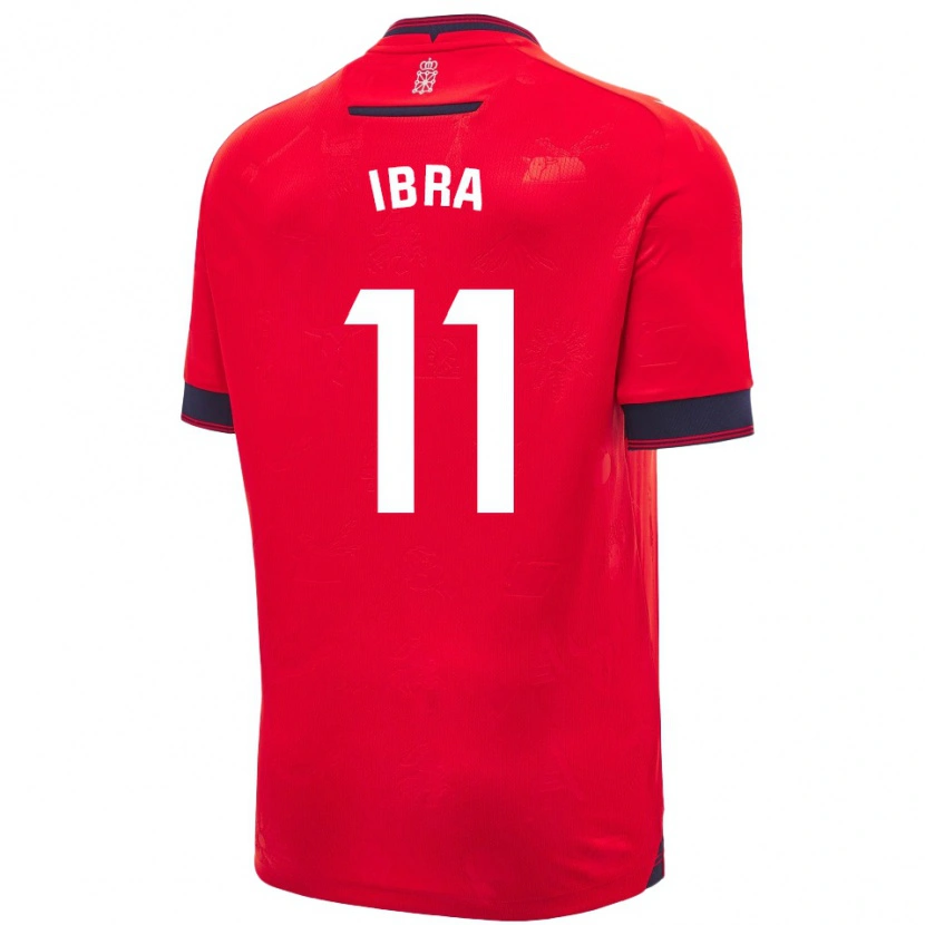 Danxen Mænd María González Pont #11 Rød Hvid Hjemmebane Spillertrøjer 2024/25 Trøje T-Shirt
