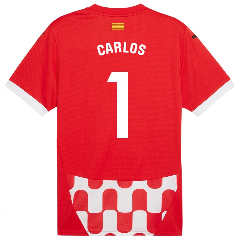 Danxen Mænd Juan Carlos #1 Rød Hvid Hjemmebane Spillertrøjer 2024/25 Trøje T-Shirt
