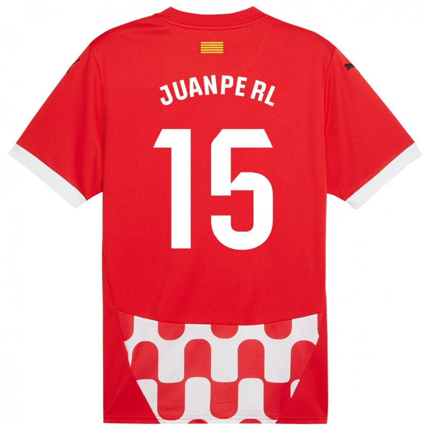 Danxen Mænd Juanpe #15 Rød Hvid Hjemmebane Spillertrøjer 2024/25 Trøje T-Shirt