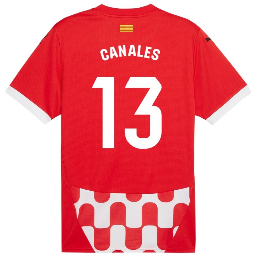 Danxen Mænd Juanvi Canales #13 Rød Hvid Hjemmebane Spillertrøjer 2024/25 Trøje T-Shirt