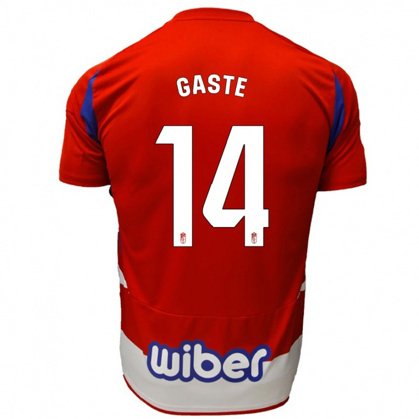 Danxen Mænd Gaste #14 Rød Hvid Blå Hjemmebane Spillertrøjer 2024/25 Trøje T-Shirt