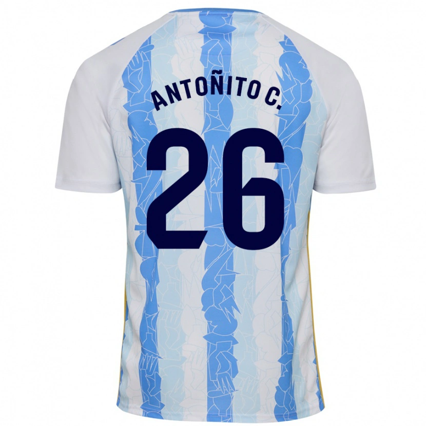 Danxen Mænd Antonio Cordero #26 Hvid Blå Hjemmebane Spillertrøjer 2024/25 Trøje T-Shirt