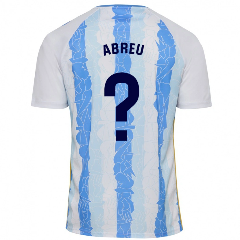 Danxen Mænd Marco Abreu #0 Hvid Blå Hjemmebane Spillertrøjer 2024/25 Trøje T-Shirt