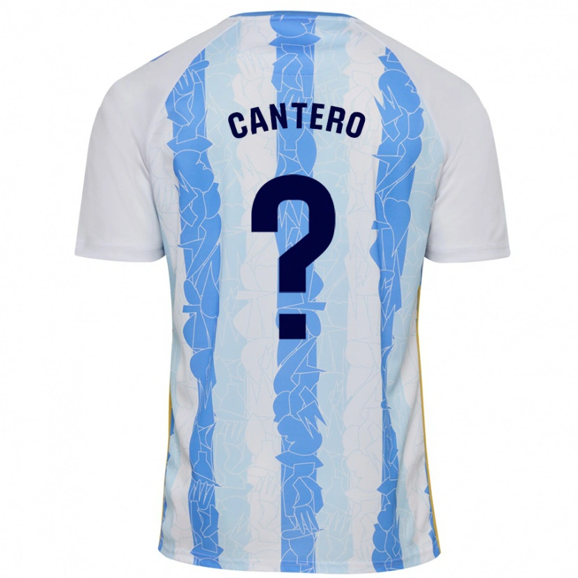 Danxen Mænd José Cantero #0 Hvid Blå Hjemmebane Spillertrøjer 2024/25 Trøje T-Shirt