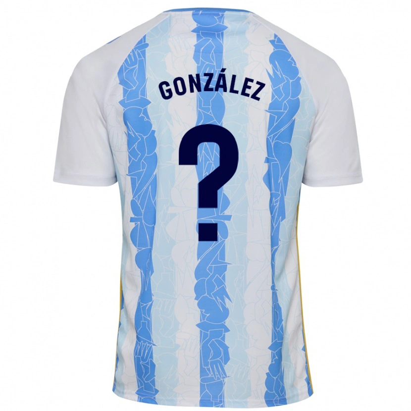 Danxen Mænd Adri González #0 Hvid Blå Hjemmebane Spillertrøjer 2024/25 Trøje T-Shirt