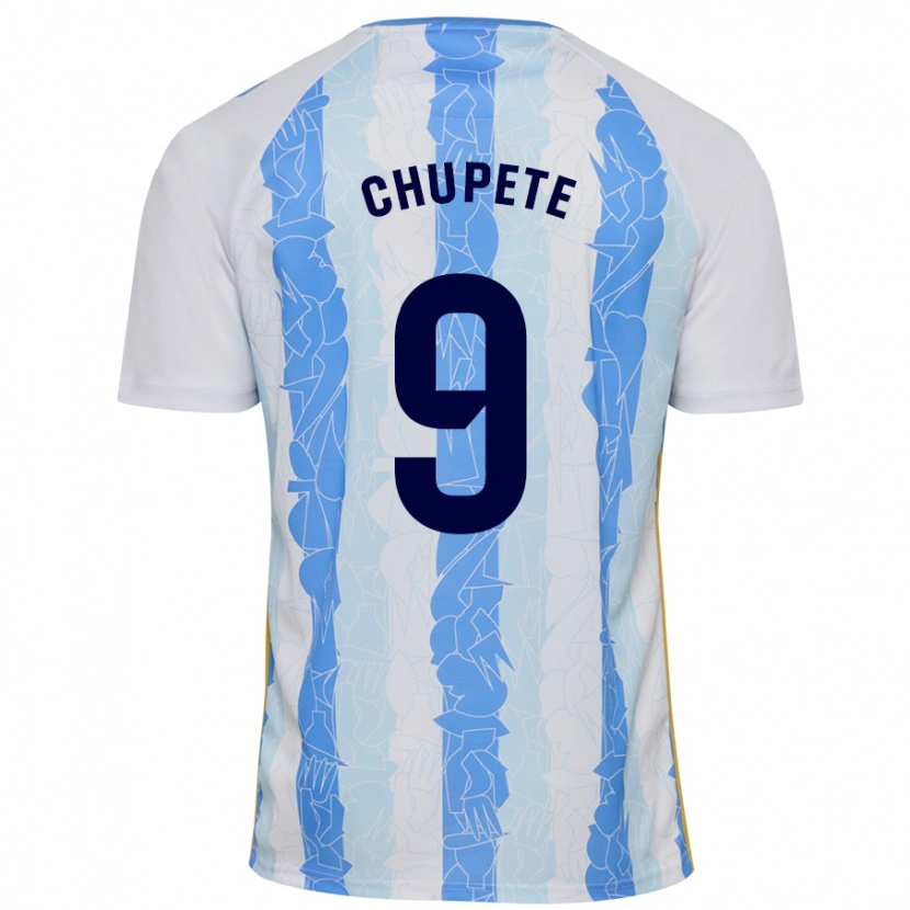 Danxen Mænd Chupete #9 Hvid Blå Hjemmebane Spillertrøjer 2024/25 Trøje T-Shirt
