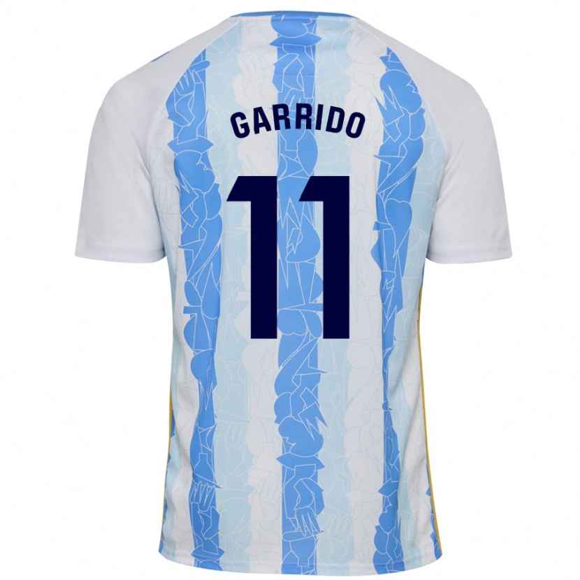 Danxen Mænd Rafa Garrido #11 Hvid Blå Hjemmebane Spillertrøjer 2024/25 Trøje T-Shirt