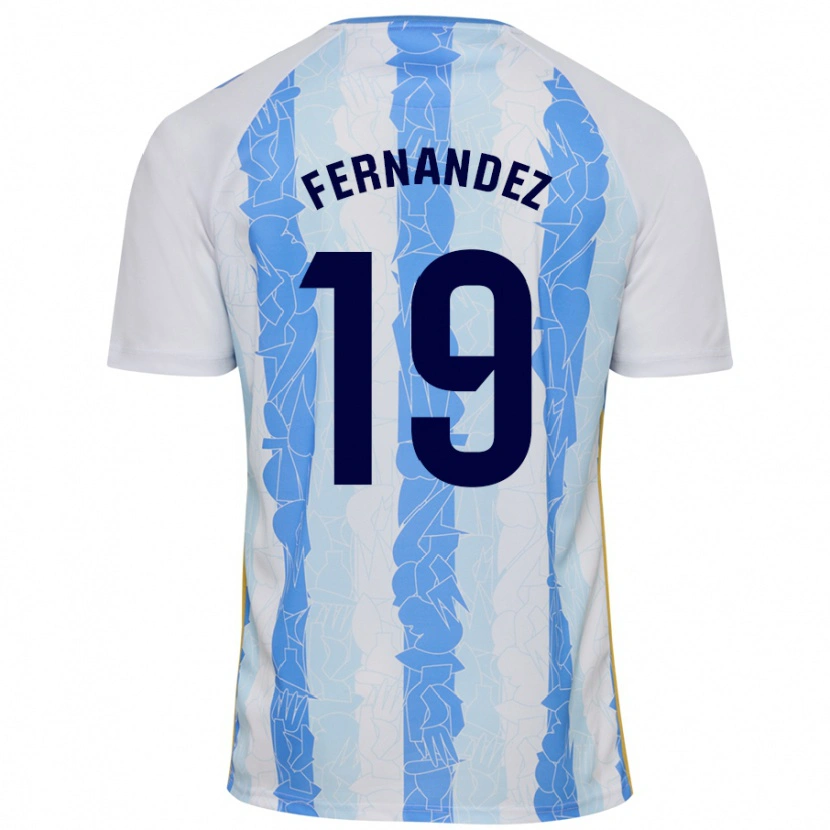 Danxen Mænd Raúl Fernández #19 Hvid Blå Hjemmebane Spillertrøjer 2024/25 Trøje T-Shirt