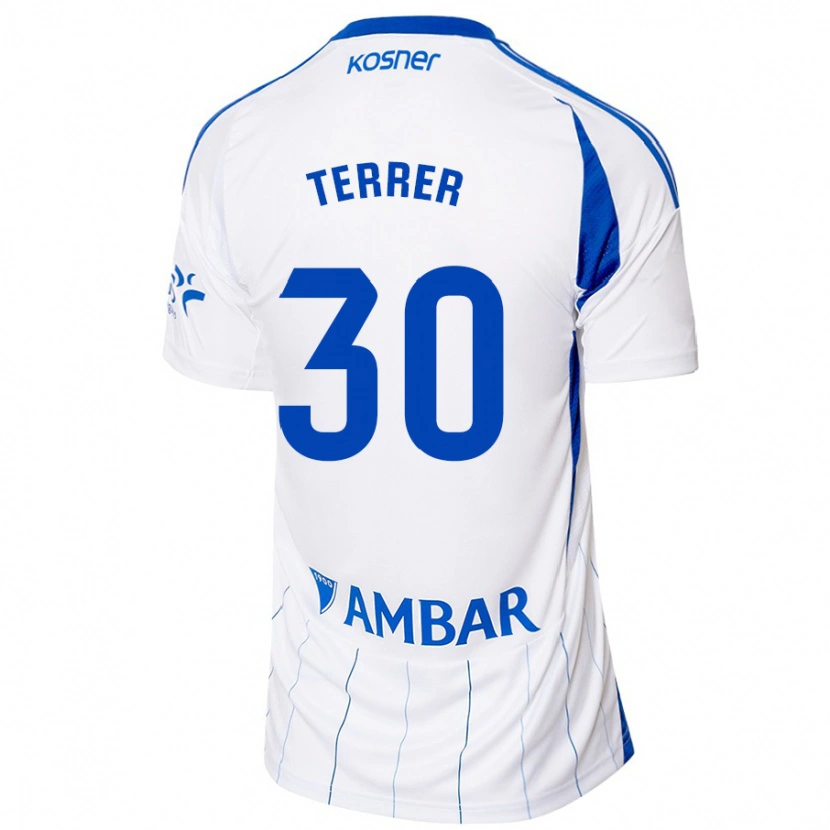 Danxen Mænd Lucas Terrer #30 Rød Hvid Hjemmebane Spillertrøjer 2024/25 Trøje T-Shirt