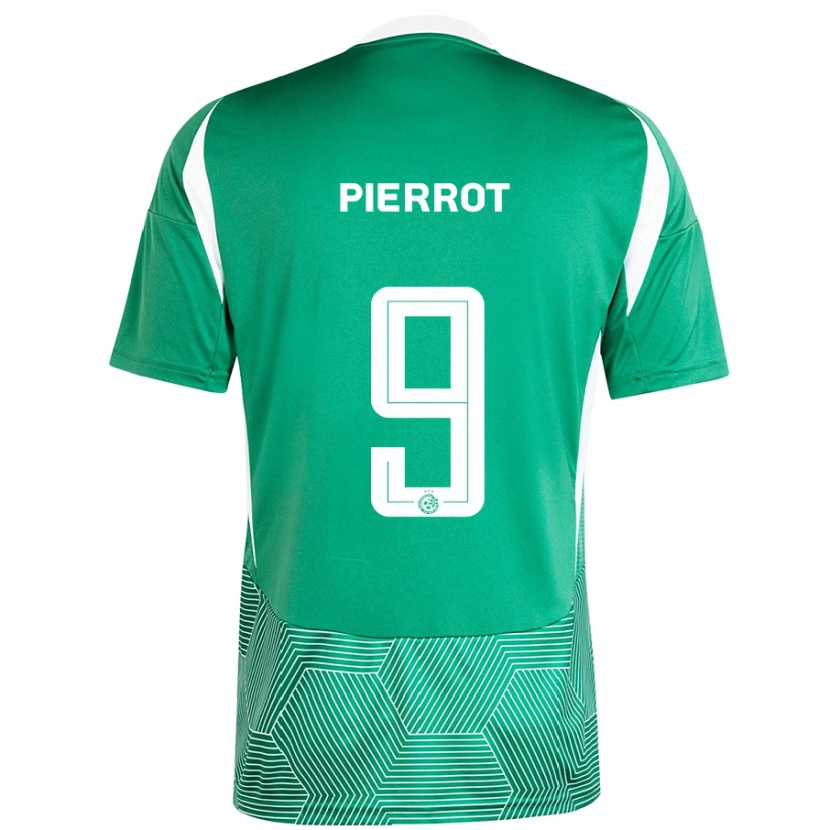 Danxen Mænd Frantzdy Pierrot #9 Grøn Hvid Hjemmebane Spillertrøjer 2024/25 Trøje T-Shirt