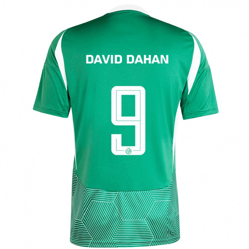 Danxen Mænd Omer David Dahan #9 Grøn Hvid Hjemmebane Spillertrøjer 2024/25 Trøje T-Shirt