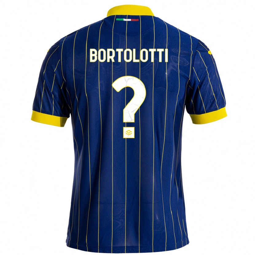 Danxen Mænd Marco Bortolotti #0 Blå Gul Hjemmebane Spillertrøjer 2024/25 Trøje T-Shirt