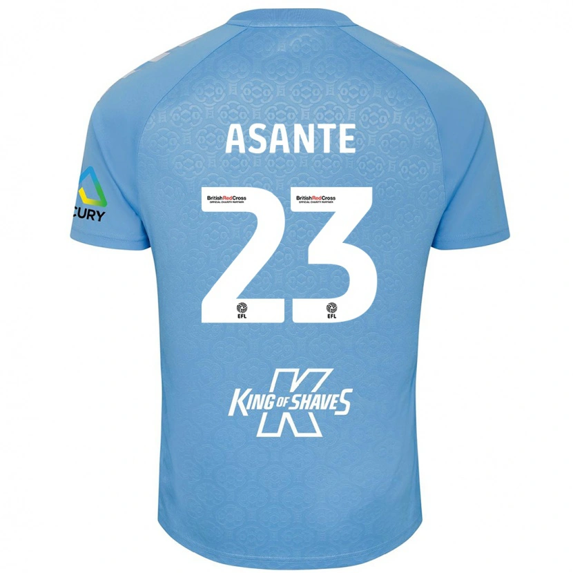 Danxen Mænd Brandon Thomas-Asante #23 Blå Hvid Hjemmebane Spillertrøjer 2024/25 Trøje T-Shirt
