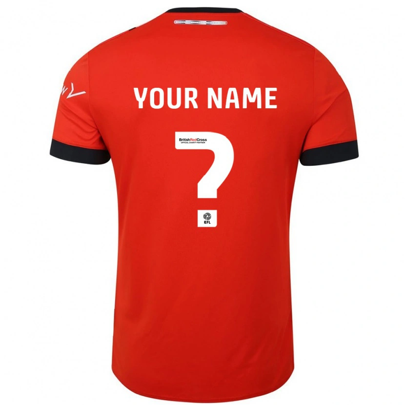 Danxen Mænd Dit Navn #0 Orange Sort Hjemmebane Spillertrøjer 2024/25 Trøje T-Shirt