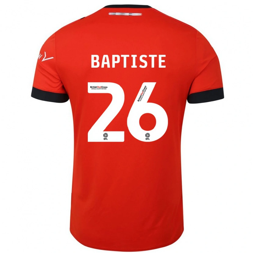 Danxen Mænd Shandon Baptiste #26 Orange Sort Hjemmebane Spillertrøjer 2024/25 Trøje T-Shirt