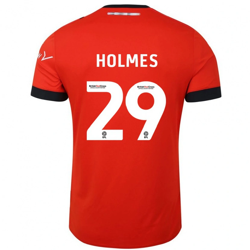 Danxen Mænd Tom Holmes #29 Orange Sort Hjemmebane Spillertrøjer 2024/25 Trøje T-Shirt