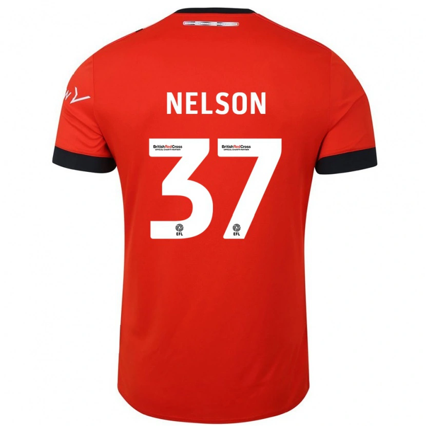 Danxen Mænd Zack Nelson #37 Orange Sort Hjemmebane Spillertrøjer 2024/25 Trøje T-Shirt