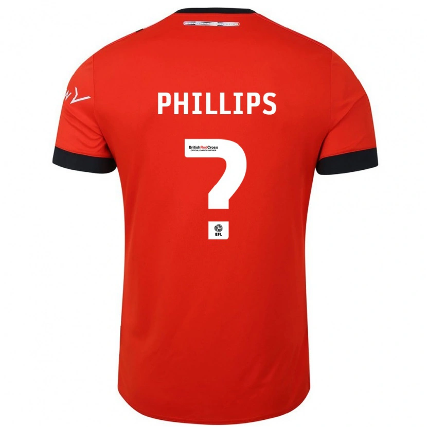 Danxen Mænd Josh Phillips #0 Orange Sort Hjemmebane Spillertrøjer 2024/25 Trøje T-Shirt