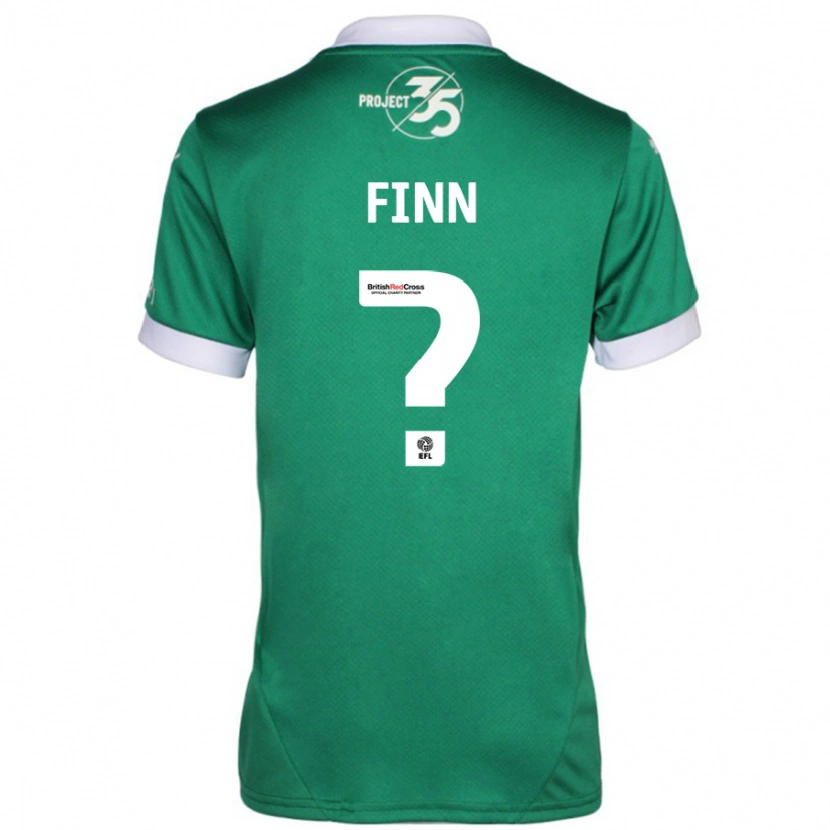 Danxen Mænd Tegan Finn #0 Grøn Hvid Hjemmebane Spillertrøjer 2024/25 Trøje T-Shirt