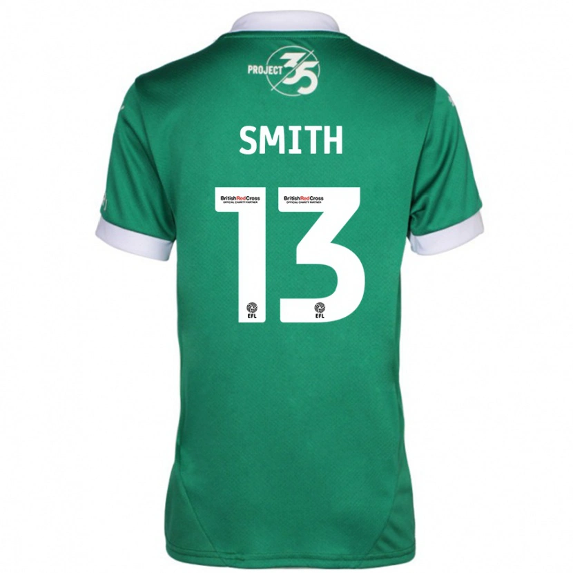 Danxen Mænd Grace Smith #13 Grøn Hvid Hjemmebane Spillertrøjer 2024/25 Trøje T-Shirt