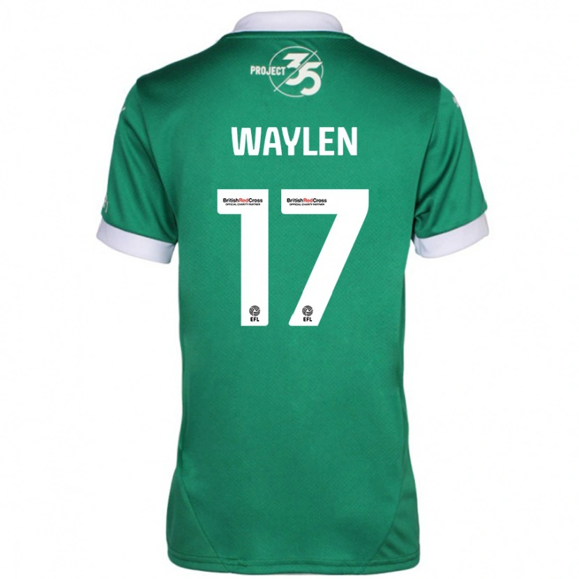 Danxen Mænd Libby Waylen #17 Grøn Hvid Hjemmebane Spillertrøjer 2024/25 Trøje T-Shirt