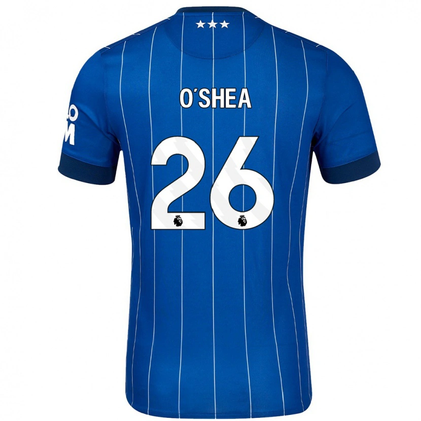 Danxen Mænd Dara O'shea #26 Marineblå Hjemmebane Spillertrøjer 2024/25 Trøje T-Shirt