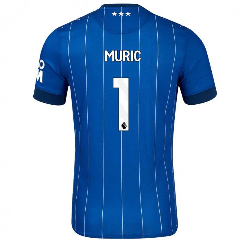 Danxen Mænd Arijanet Muric #1 Marineblå Hjemmebane Spillertrøjer 2024/25 Trøje T-Shirt