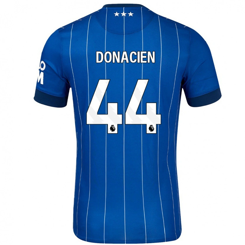 Danxen Mænd Janoi Donacien #44 Marineblå Hjemmebane Spillertrøjer 2024/25 Trøje T-Shirt