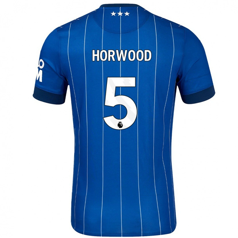 Danxen Mænd Bonnie Horwood #5 Marineblå Hjemmebane Spillertrøjer 2024/25 Trøje T-Shirt