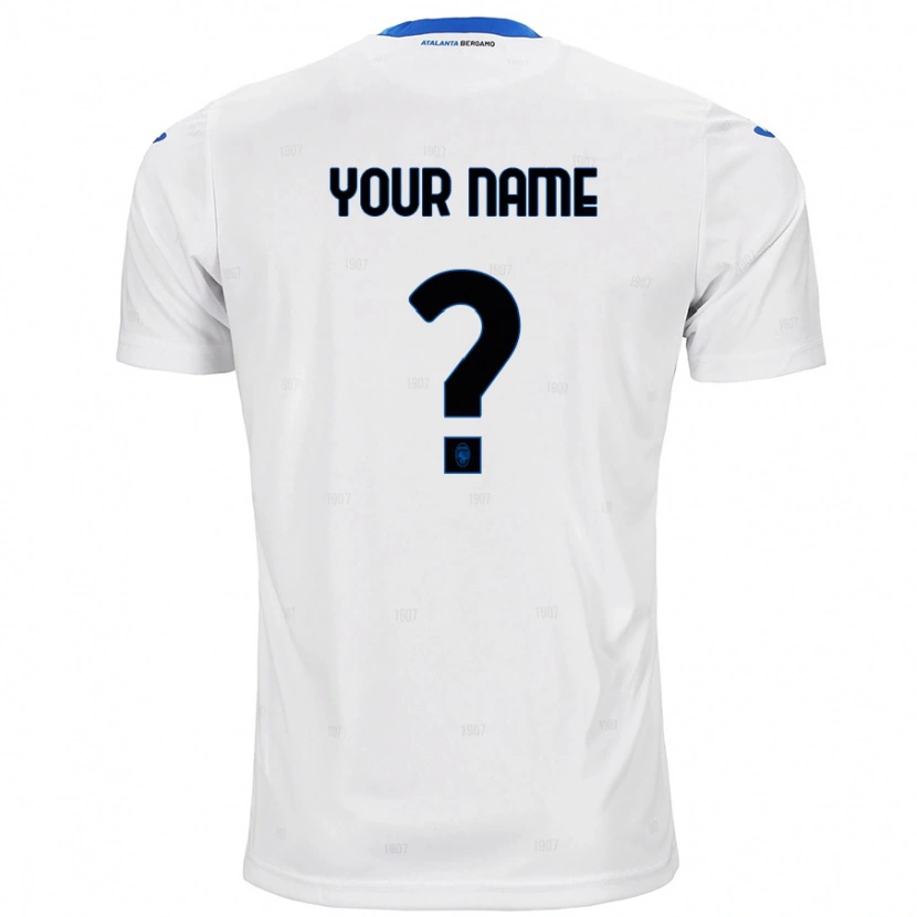 Danxen Mænd Dit Navn #0 Hvid Udebane Spillertrøjer 2024/25 Trøje T-Shirt