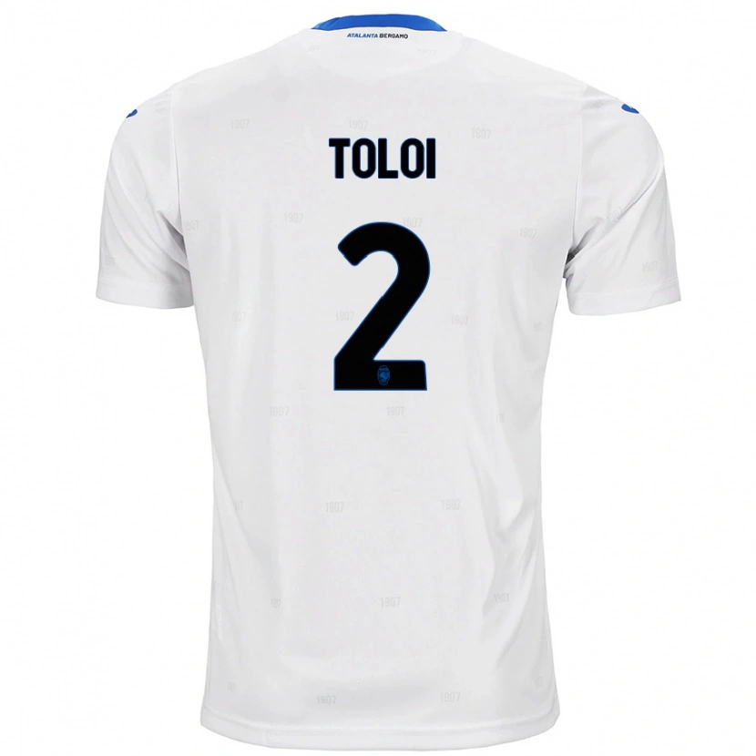 Danxen Mænd Rafael Tolói #2 Hvid Udebane Spillertrøjer 2024/25 Trøje T-Shirt