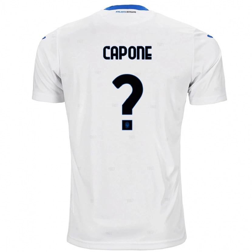 Danxen Mænd Christian Capone #0 Hvid Udebane Spillertrøjer 2024/25 Trøje T-Shirt